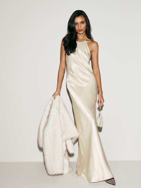 Jeany Silk Dress - Fior Di Latte